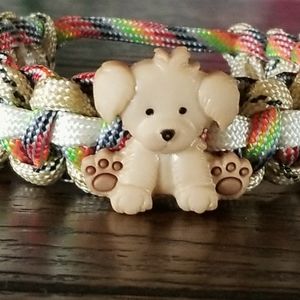 Multicolor Paracord  With Dog Charm